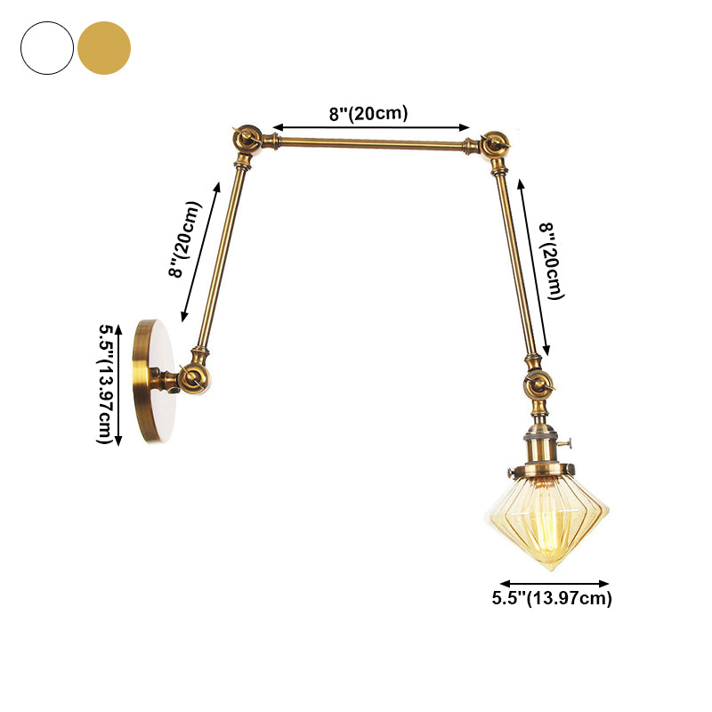 Stile industriale SCONCE MOLTO 1 BUB GLUB MOLTO MONTRO A MONTRIO PER CAMERA PER CAMERA