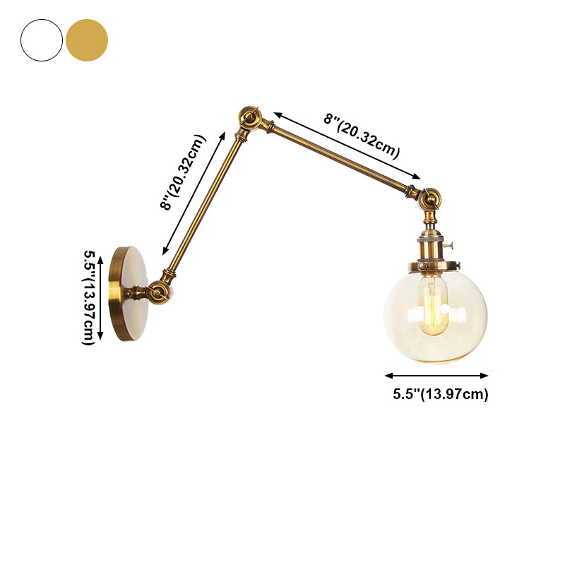 Stile industriale SCONCE MOLTO 1 BUB GLUB MOLTO MONTRO A MONTRIO PER CAMERA PER CAMERA