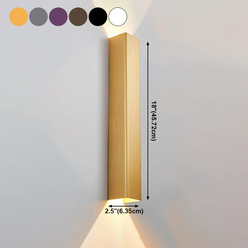 Lámpara de pared de aluminio de aluminio al aire libre moderno minimalismo para el pasillo para el pasillo