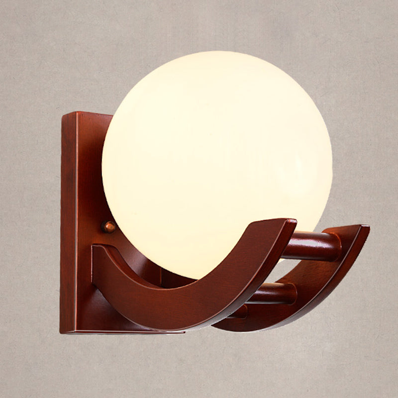 Forma de la pelota Iluminación apliques contemporáneos accesorios de iluminación de pared marrón contemporánea