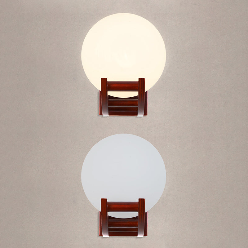 Forma de la pelota Iluminación apliques contemporáneos accesorios de iluminación de pared marrón contemporánea