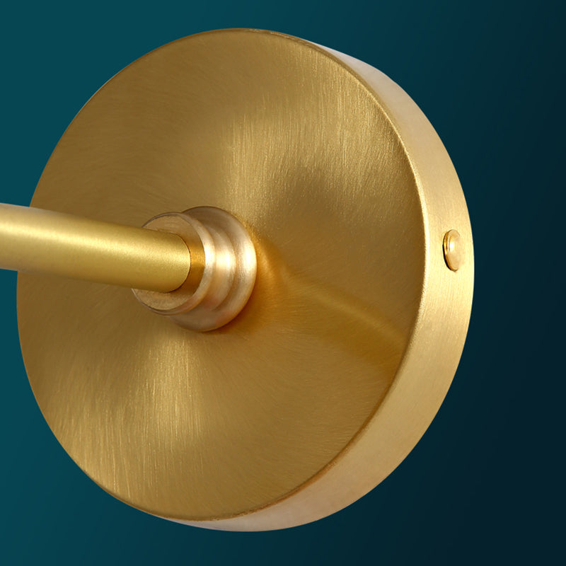 Sala de estar simple lámparas de apliques 1 iluminación de pared de vidrio de bulbo