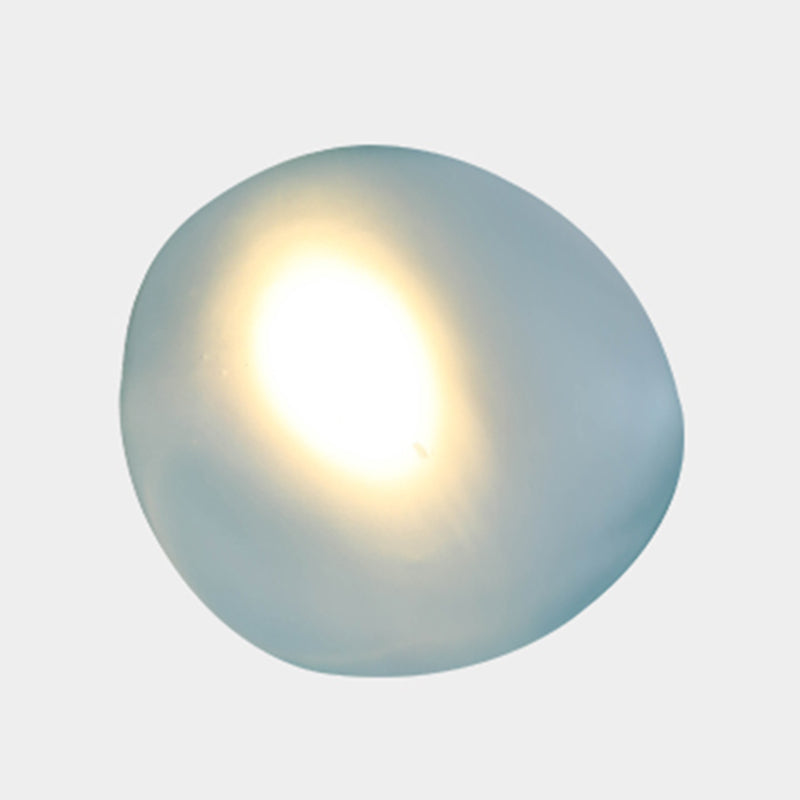 Simple Glass Sconce Light Fixtures One Head Modern Geometric Wall Lamp for Bedroom