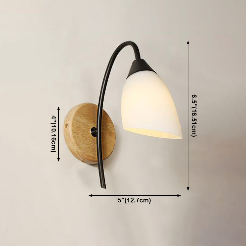 Éclairage de paroi en bois géométrique Appiculture de lumière murale beige minimaliste