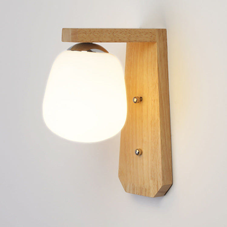 Éclairage mural ombré Simplicité Style Wood Beige Sconce Lightture