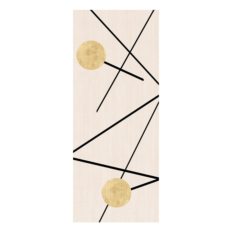 Gray Modern Carpet Polyester Swirl Marks Carpet Washable Carpet for Living Room