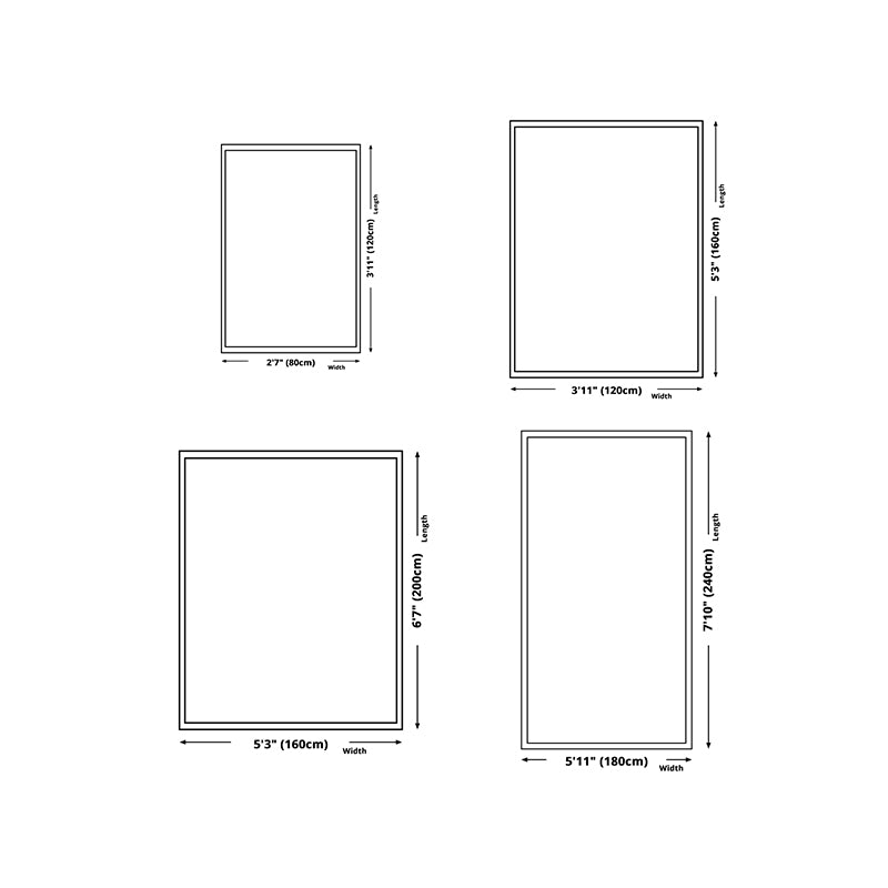 Pink Casual Carpet Polyester Wave Carpet Stain Resistant Carpet for Living Room