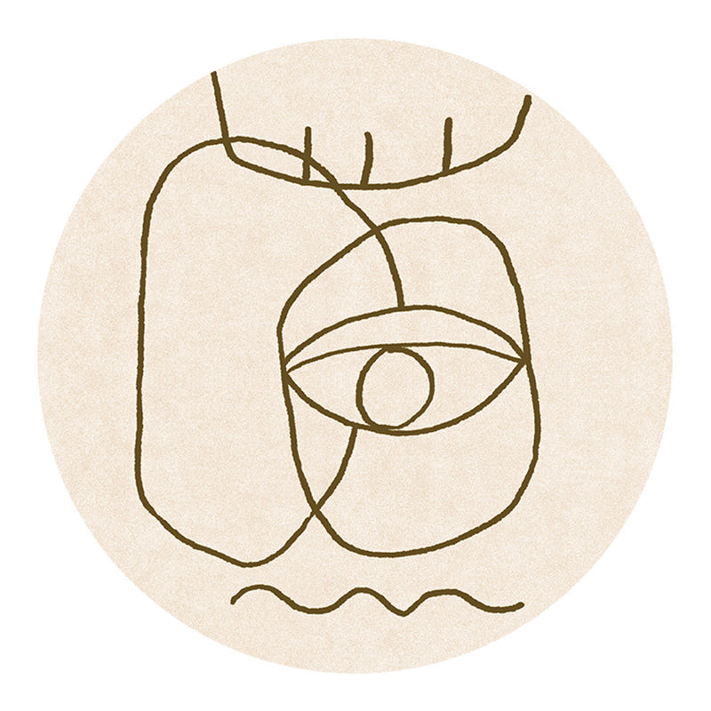 Alfombra blanca moderna mezcla abstractación alfombra cubierta de respaldo sin deslizamiento para el salón para el salón