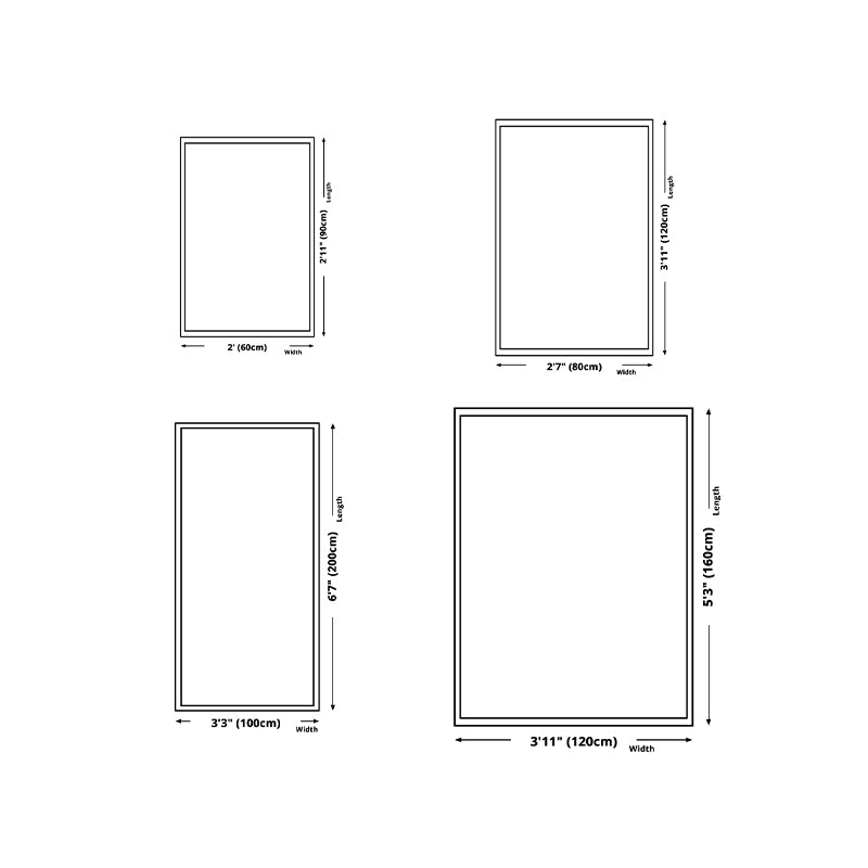 Brown Modern Rug Polyester Grating Pattern Rug Non-Slip Backing Rug for Living Room