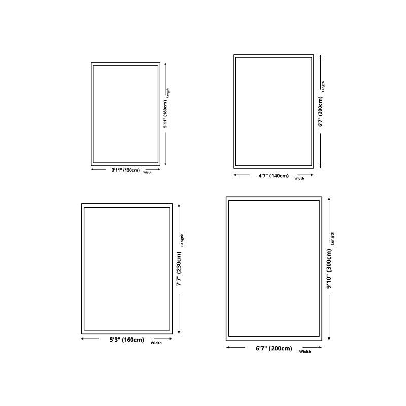 Brown Modern Rug Polyester Grating Pattern Rug Non-Slip Backing Rug for Living Room