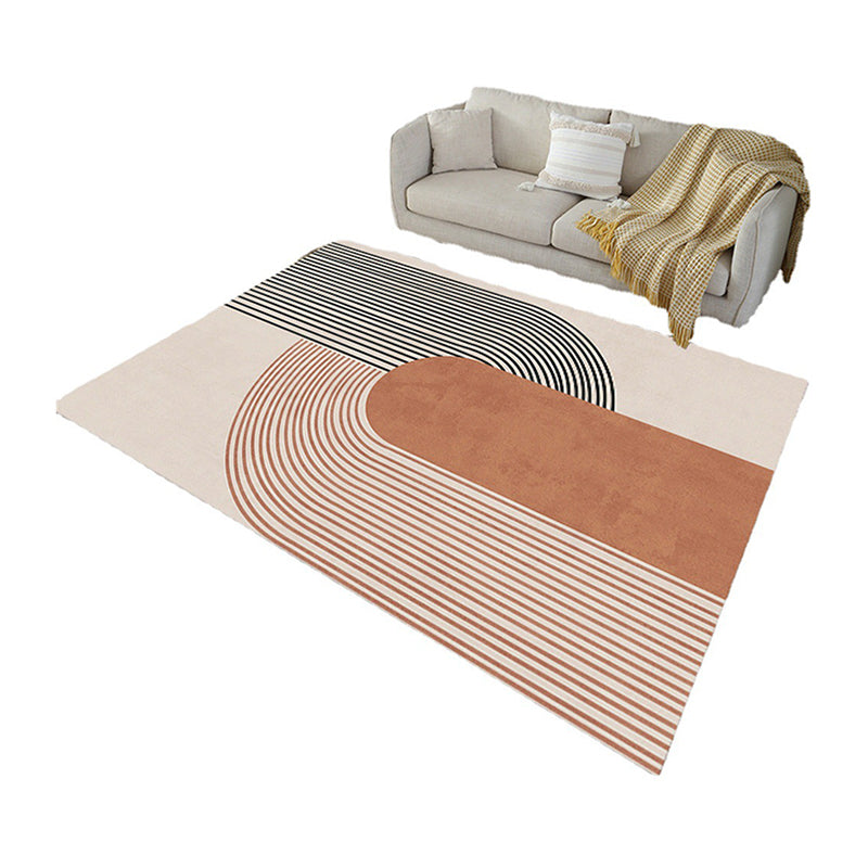 Tapis nordique blanc tapis en grume de couleur polyester