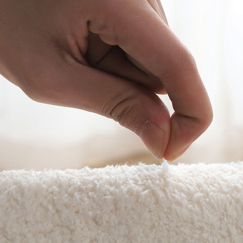 Tapis de couleur de contraste de tapis moderne beige tapis de support sans glissement pour décoration intérieure