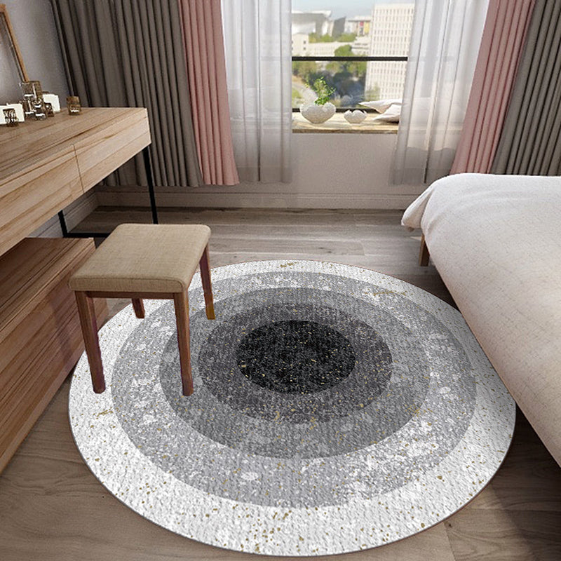 Black Diamond Rug Polyster Simple Rug Washable Rug for Living Room