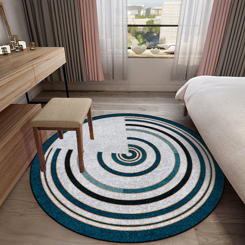 Black Diamond Rug Polyster Simple Rug Washable Rug for Living Room