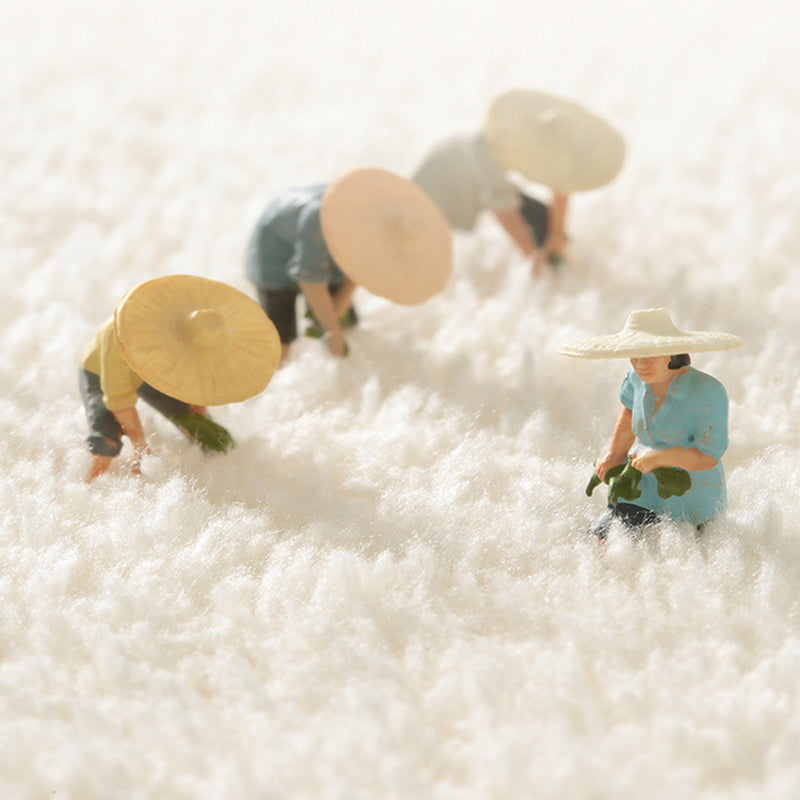 Beige Modern Rug Polyester Flower Rug Non-Slip Backing Rug for Living Room