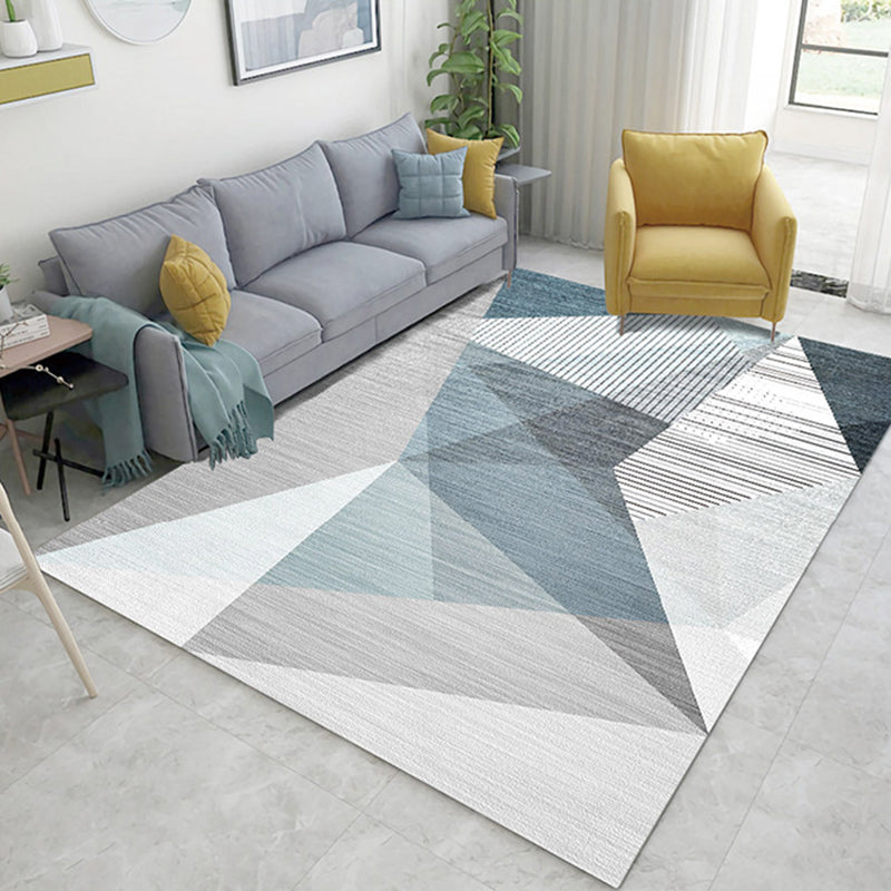 Gray Simple Carpet Polyester Deer Carpet Darwing Area Carpet for Living Room
