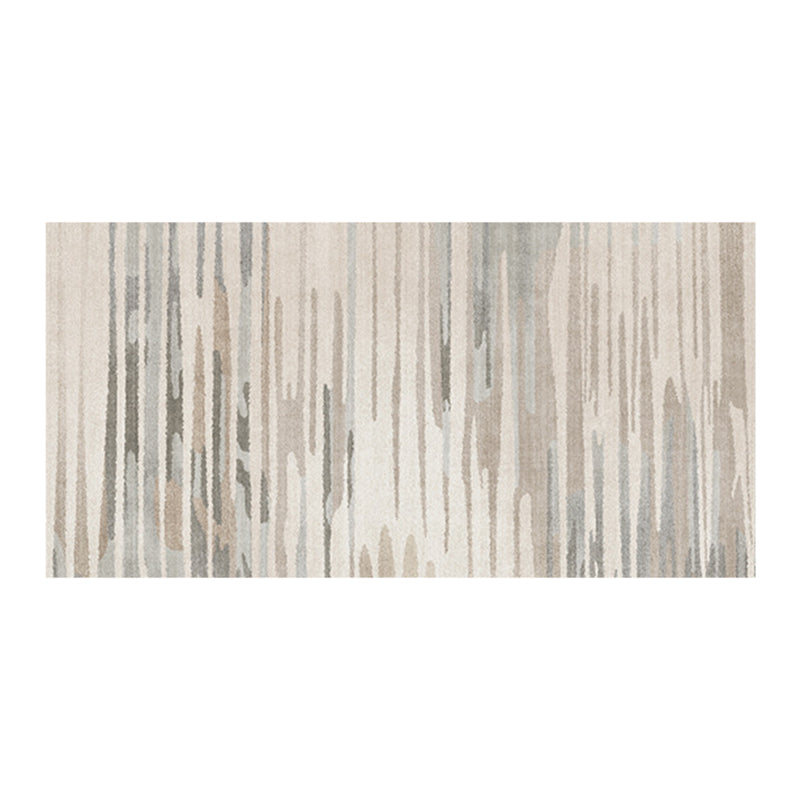 Light Gray Modern Rug Polyester Graphic Rug Non-Slip Backing Rug for Living Room