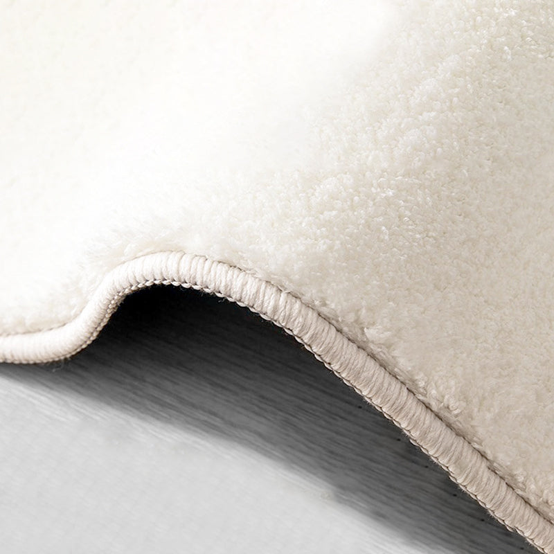 Light Gray Modern Rug Polyester Graphic Rug Non-Slip Backing Rug for Living Room