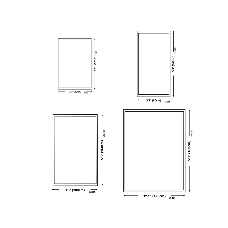 Light Blue Modern Rug Polyester Abstract Graphic Rug Non-Slip Backing Rug for Drawing Room