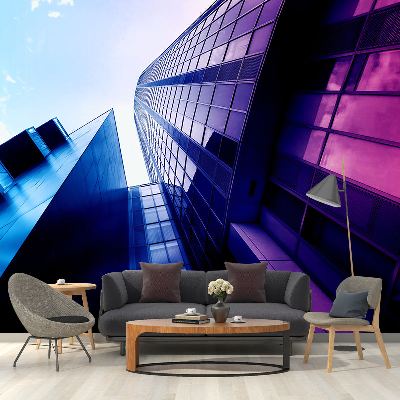 City Building Wall Mural Decals Home Decoration Sitting Room Wall Decor