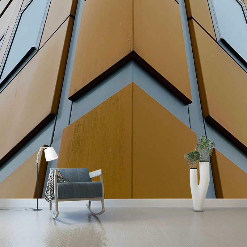 Building Mural Wallpaper for Office Meeting Room Wall Decor, Moisture Resistant