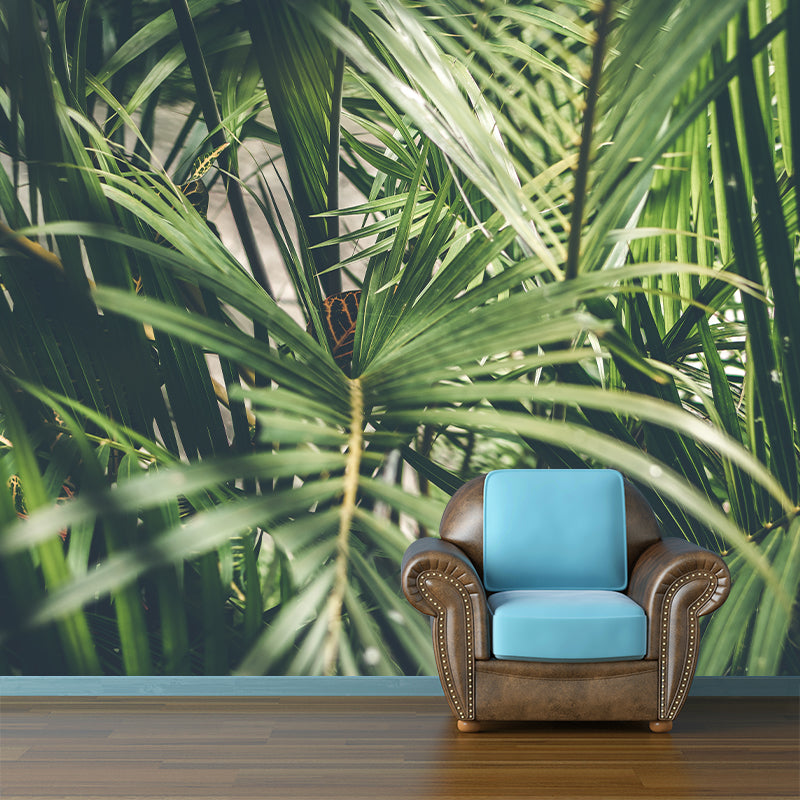 Tree Leaf Mural Stain-Resistant Wall Decor for Dining Room, Personalized Size