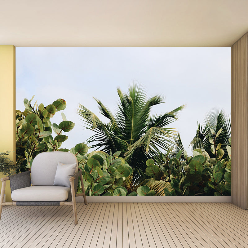 Tree Leaf Mural Stain-Resistant Wall Decor for Dining Room, Personalized Size