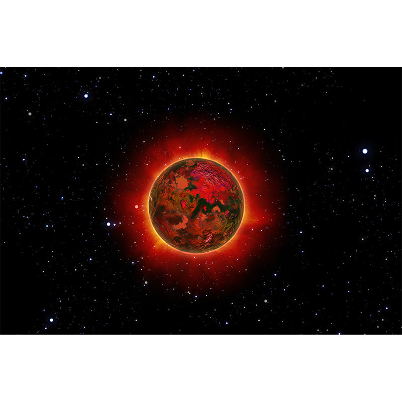 Galaxy Planet Mural Wallpaper for Bedroom Wall Decor, Customized Size Available