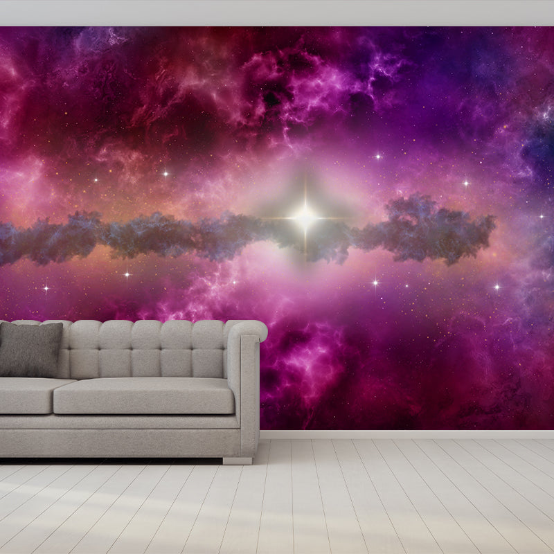 Galaxy Planet Mural Wallpaper for Bedroom Wall Decor, Customized Size Available