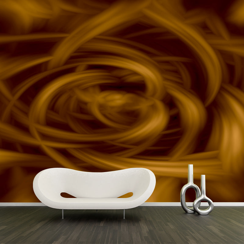 Swirl Abstraction Mural Decal for Living Room Wall Decor, Customized Size Available