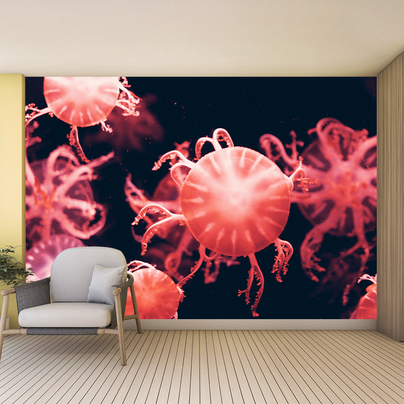 Planktonic Jellyfish Wall Decor for Dining Room Bedroom, Made to Measure