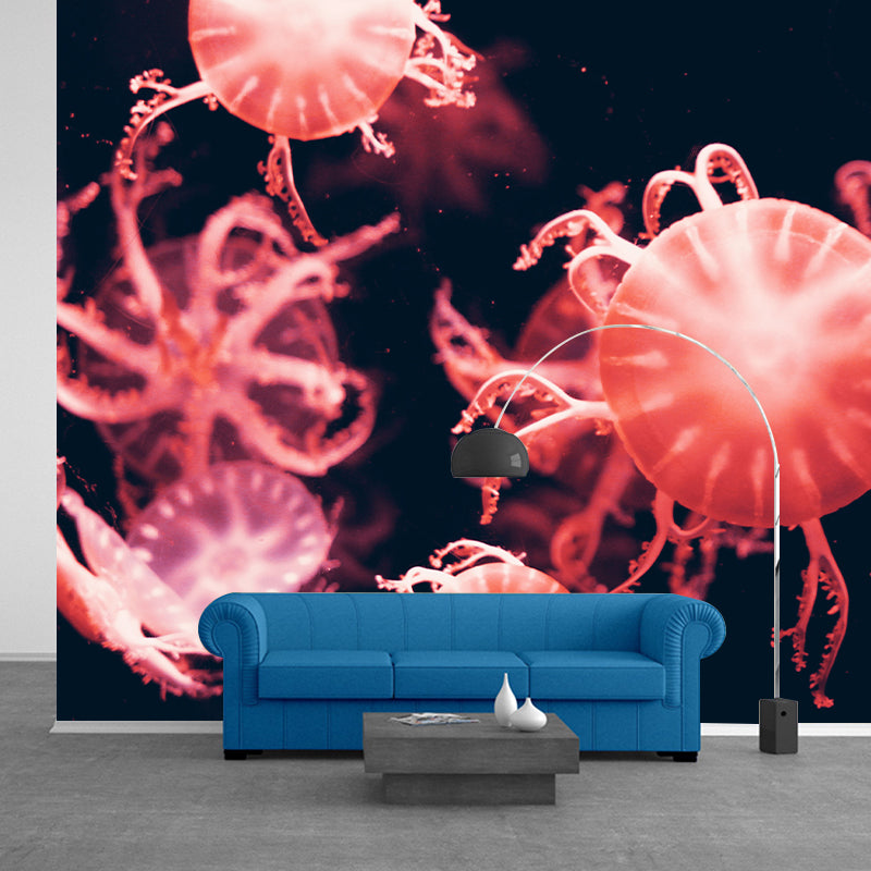 Planktonic Jellyfish Wall Decor for Dining Room Bedroom, Made to Measure