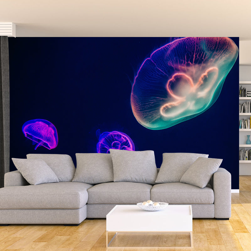 Planktonic Jellyfish Wall Decor for Dining Room Bedroom, Made to Measure