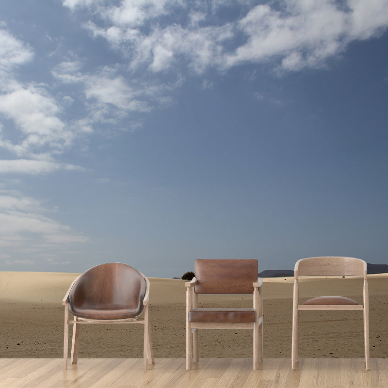 Barren Area Photography Desert Mural Modernism Wall Covering for Decoration