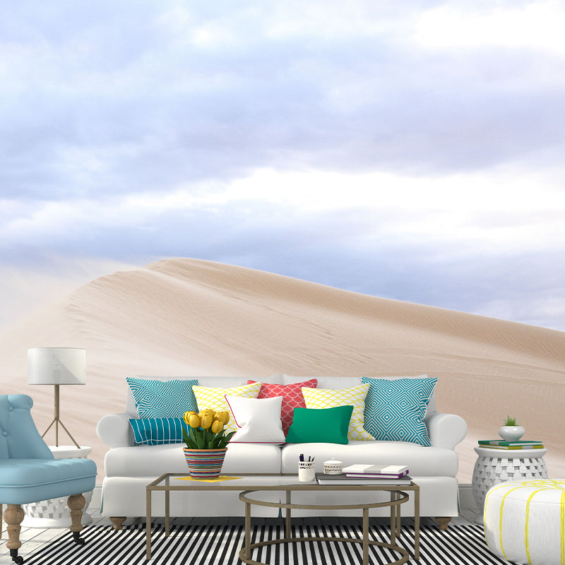 Beautiful Desert Customized Wall Mural Moisture Resistant Home Decor for Sitting Room