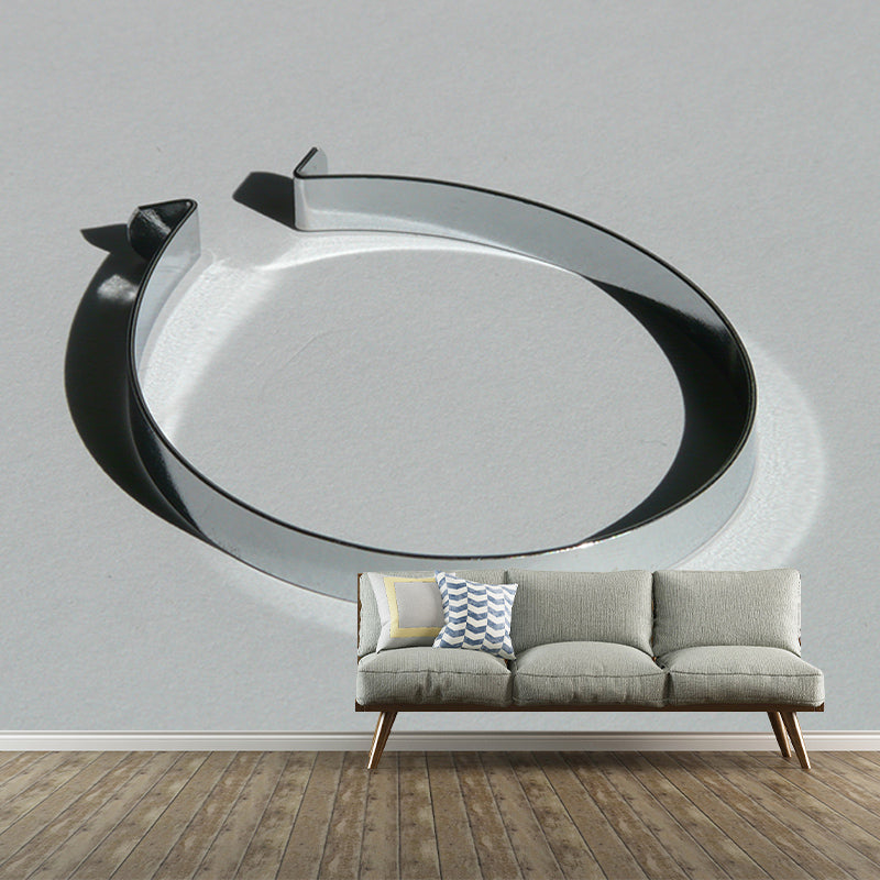 Metal Series Industrial Style Wall Art Decor for Living Room Bedroom Mural Wallpaper