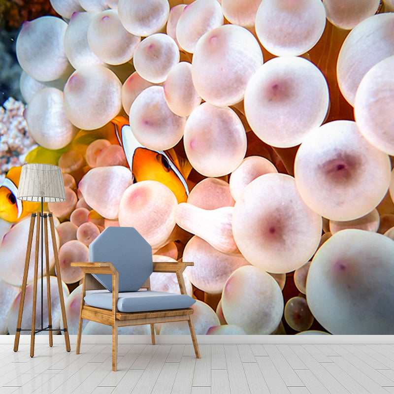 Underwater Life Mural Wallpaper Bedroom Decoration Wall Covering, Stain-Resistant