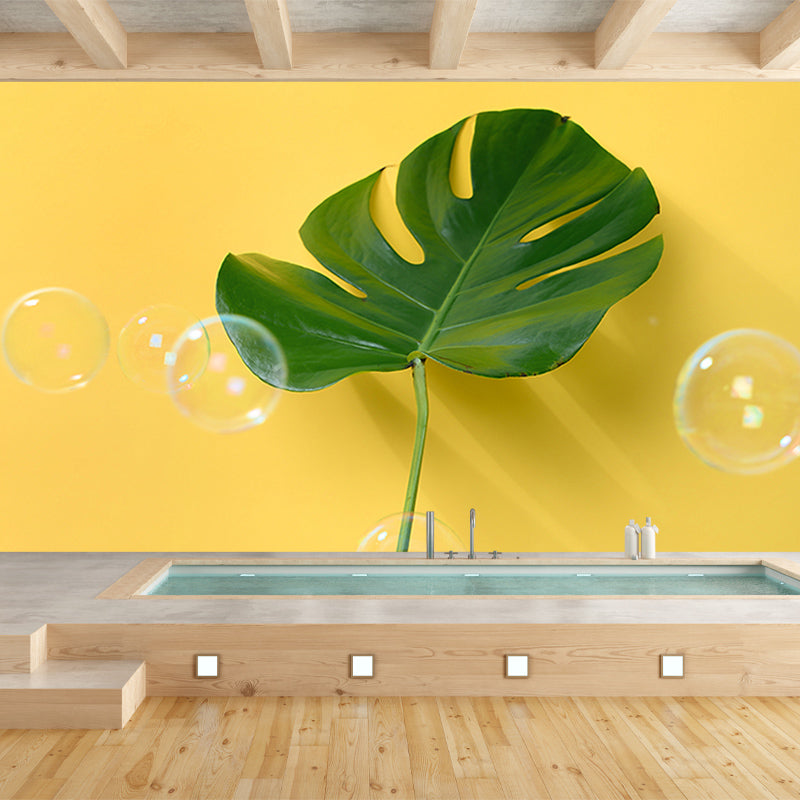 Decal Nature Tropical Plant Monstera Mural for Meeting Room Water Resistant, Custom Size