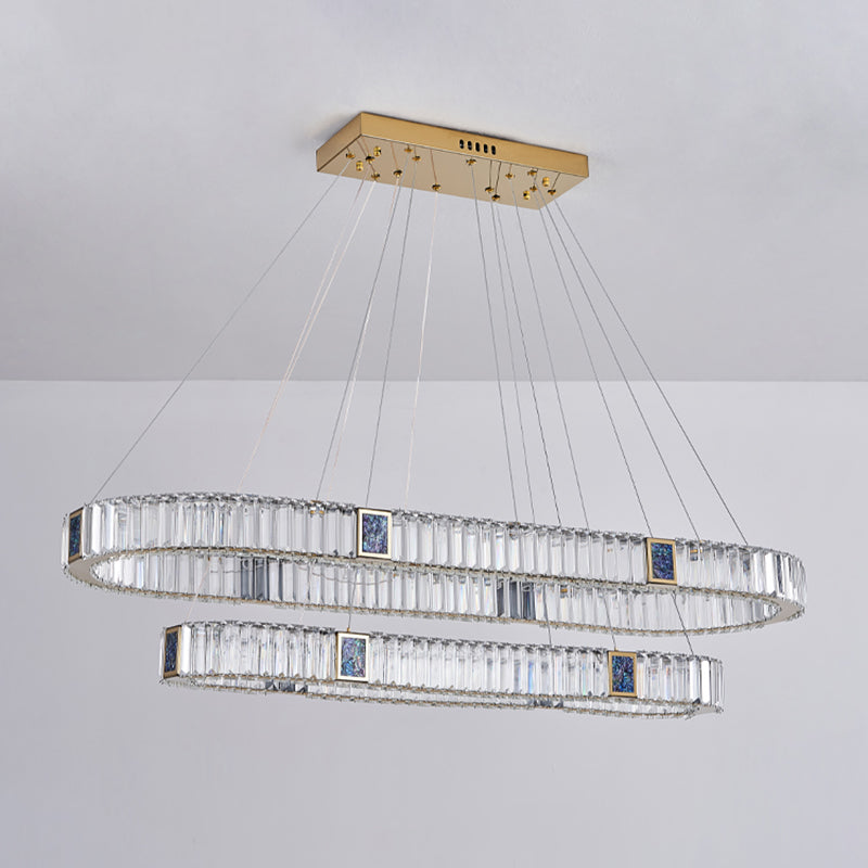 Crystal Hanging Pendant Lights Contemporary Hanging Lamps for Dining Room