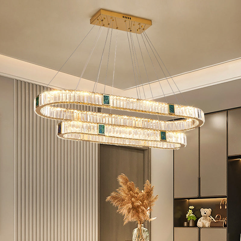 Crystal Hanging Pendant Lights Contemporary Hanging Lamps for Dining Room