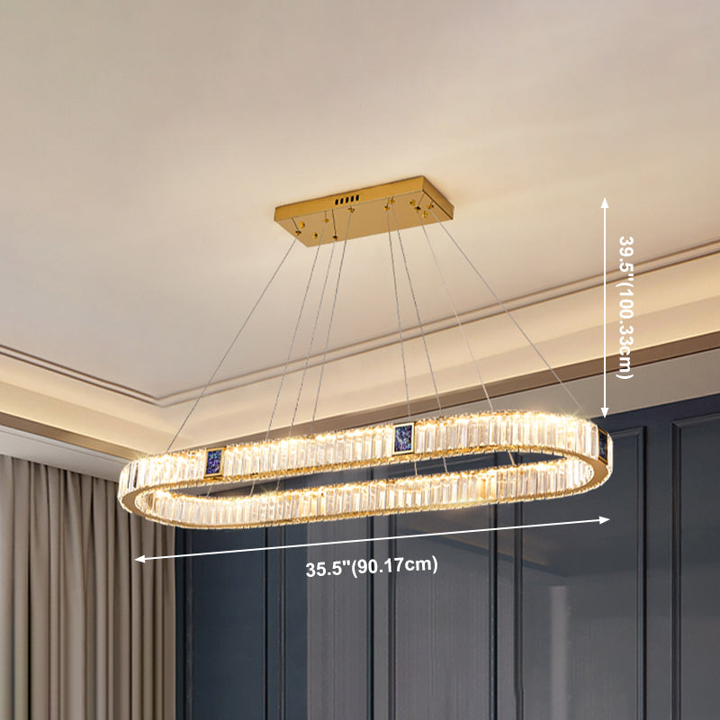 Crystal Hanging Pendant Lights Contemporary Hanging Lamps for Dining Room