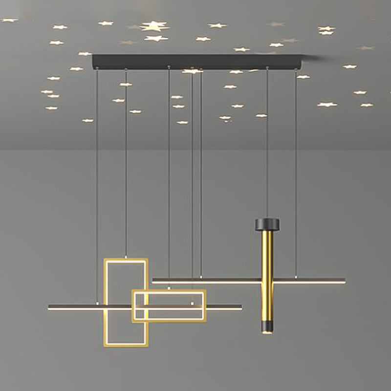 Modern Silica Gel LED Island Lighting Ideas Chandelier Lamp for Dining Room