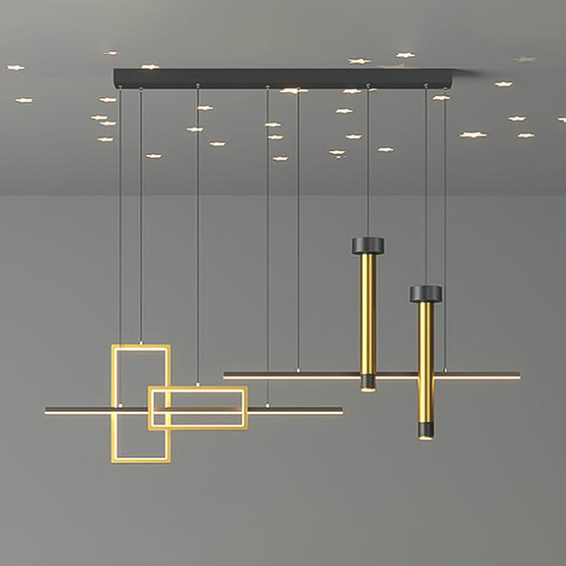 Modern Silica Gel LED Island Lighting Ideas Chandelier Lamp for Dining Room