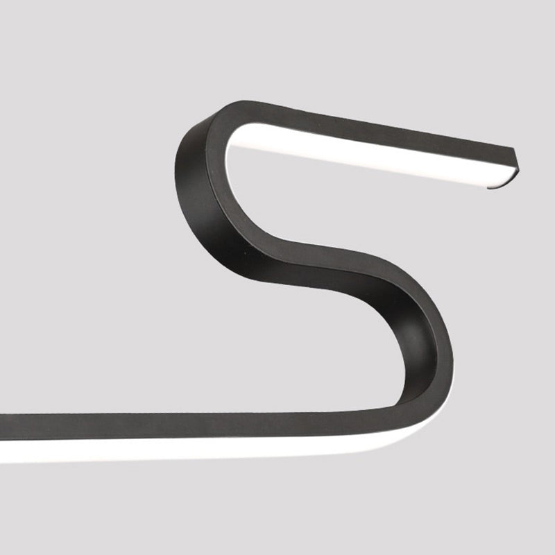 Modern Style Linear Shape Island Lights Metal Two Light Island Lighting Ideas