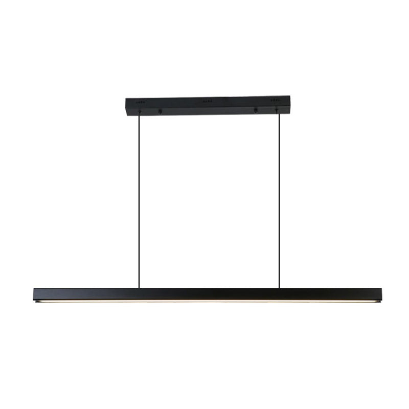 Modern Style Linear Shape Island Light Metal Single Light Island Lighting