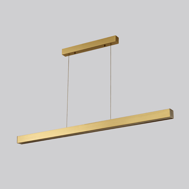 Modern Style Linear Shape Island Light Metal Single Light Island Lighting