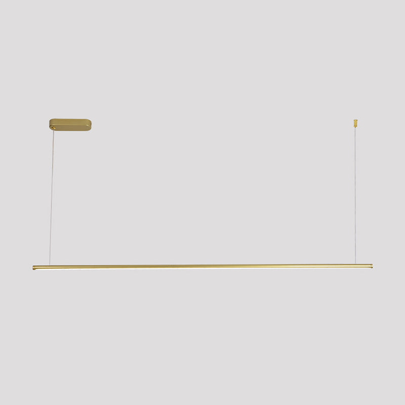 Style moderne en forme linéaire îlot clair métal monomoteur d'éclairage léger de l'île