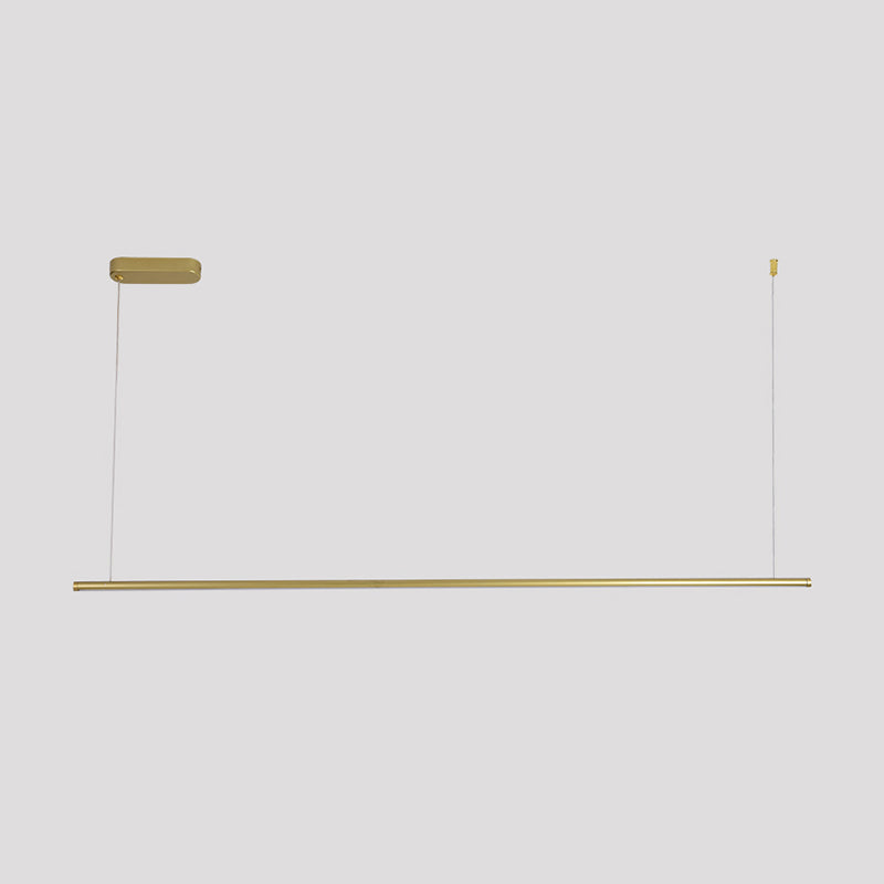 Style moderne en forme linéaire îlot clair métal monomoteur d'éclairage léger de l'île