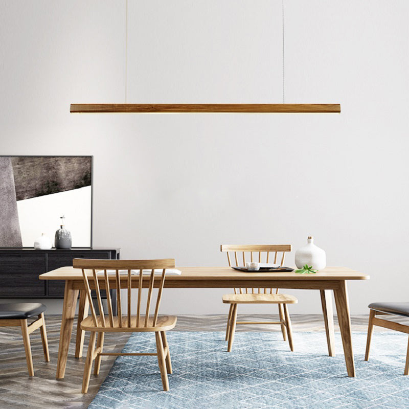 1 Light Linear Island Lighting Fixtures Contemporary Wood Island Light Fixtures