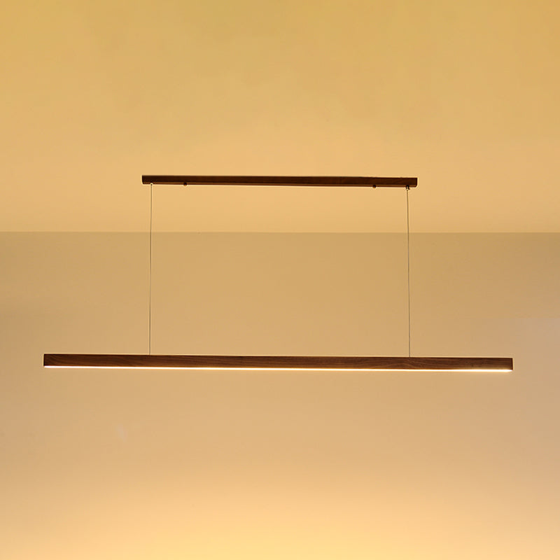 1 Light Linear Island Lighting Fixtures Contemporary Wood Island Light Fixtures